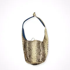 Carlos Falchi / パイソンレザーショルダーバッグ 参考定価：80,000程度のサムネイル