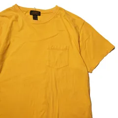 80's 90’s 黒タグ エディーバウアー コットン ポケット Tシャツ 半袖 (L) 橙色系 無地 ポケT クルーネック 80年代 旧タグ オールド アメリカ古着 USED ビンテージ ヴィンテージのサムネイル
