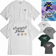 GRATEFUL DEAD　グレイトフルデッドTシャツ 半袖 綿スムース バックプリント ワイド巾オーバーサイズ  メンズ レディー　M～LL　GF26-100