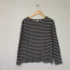 MHL マーガレットハウエル ヴィンテージ ボーダー柄 ストライプ ロングスリーブ Tシャツのサムネイル