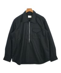 最終 半額以下！post overalls ブラックヘリンボーン アーミーシャツ