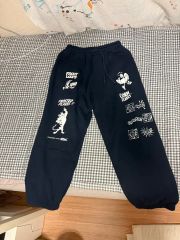 Stussy 刺繍入りワークパンツ ブラック Mサイズ - メルカリ