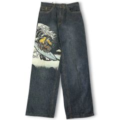 TRUE RELIGION ストレートデニム 虎・富士山刺繍 USA製 - メルカリ