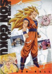 [중고] 클리어 포스터 클리어 포스터 슈퍼 사이어인 3 손오공 [이치 반 쿠지 드래곤 볼 THE CHRONICLE OF GOKU] I상