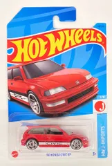 MATTEL HOTWHEELS HW J-IMPORTS 7/10 HNJ91 '90 HONDA CIVIC EF/レッド 96/250のサムネイル