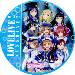 [중고] 머그컵·탕만 Aqours(C) 코스터 [세가 콜라보 카페 러브라이브! 시리즈 9th ANNIVERSARY! 제2탄] 음료 주문 특전