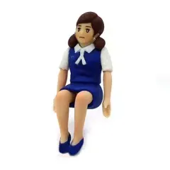 【中古】トレーディングフィギュア 座るフチ子 「コップのフチ子 ネイビー」