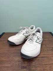 new balance golf ゴルフシューズ スパイクレス ホワイト系 27.5cm 送料無料♪のサムネイル