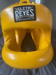 新品未使用】REYES レイジェス ボクシング フルフェイス ヘッドギア 金