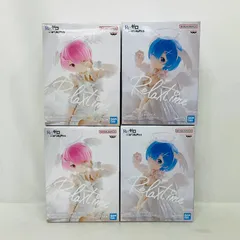 リゼロ レム ラム Relax time Sweet Angel ver. プライズ フィギュア 4個 まとめ セット / Re:ゼロから始める異世界生活 BANDAI