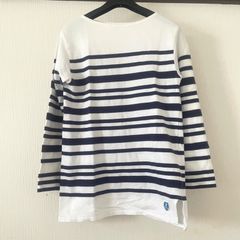 ORCIVAL カットソー ストライプ 長袖トップス 白/青 男女兼用 - メルカリ
