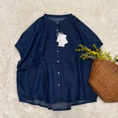 b842＊新品 NON NO リネン混 刺繍チュニック ブラウス パパス - メルカリ