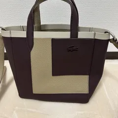 ラコステ ANNA SEASONAL  2WAY トート バッグ  2way  ブラウン ショルダーバッグ ハンドバッグ