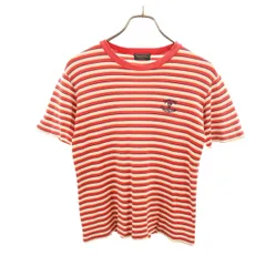 Jantzen ジャンセン 90s オールド ボーダー柄 半袖 Tシャツ M レッド系 レディース 古着のサムネイル
