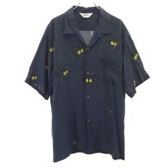 ダブルアールエル RRL 半袖 インディゴ染め ポロシャツ XS ネイビー
