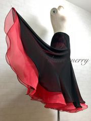 ＊新品　社交ダンス　スカート　黒　白　豪華　パーティ　ワルツ　タンゴ　5276 新品 社交ダンス スカート 黒 白 豪華 パーティ ワルツ タンゴ 5276