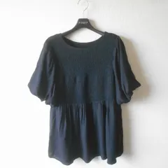 新品 タグ付き ズーティー デ シュセット Zootie Des sucettes チュニック ブラウス M バルーン 袖 レディース 夏 黒 未使用のサムネイル