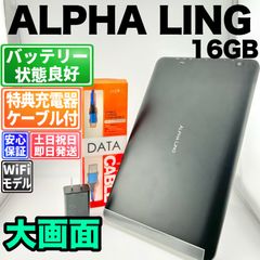 ALPHA LING WiFi 本体 16 GB 384G5 ブラック 電池良好 ALPHA LING WiFi 本体 16 GB 384G5 ブラック 電池良好 - メルカリ