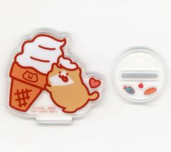 [중고] 아크릴 스탠드 아크릴 패널 새끼 고양이 씨 (소프트 아이스크림) 스탠드 (오야쿠다치 아크릴 컬렉션) [이치 반 쿠지 문구와 함께 ~ 가득한 것 같은 ~] F ​​상