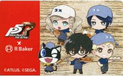 [중고] 식기 주인공(P5R)&모르가나&사카모토 류지&타카마키 안즈&키타가와 유스케 오리지널 푸드 픽 [페르소나 3 리로드/페르소나 5 더 로얄×R Baker Collaboration Cafe] 푸드 메뉴 주문 특전