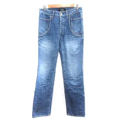 ズッカ zucca デニムパンツ ジーンズ ストレート スリム ボタンフライ M 青 ブルー /AUのサムネイル