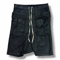 RICK OWENS DRKSHDW 19SS コーティングサルエルショーツ ハーフパンツ ハーフパンツ リックオウエンス ダークシャドウ DU19S4374-SBW ブラック M （13436M）のサムネイル