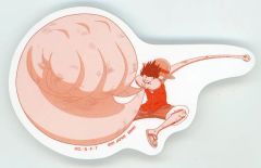 [중고] 노트 메모장 원숭이 D 루피 (고무 고무 총) 스티커 메모장 (데스크 어소트) [이치 반 쿠지 원피스 MONKEY.D.LUFFY-모험의 기억과 미래로의 항로-] I상