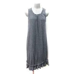 ズッカ zucca ワンピース ひざ丈 ノースリーブ M グレー /YIのサムネイル