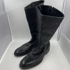 【中古】GIORGIO ARMANI バックジップ ロングブーツ ブラック 44 ジョルジオアルマーニ[24]のサムネイル