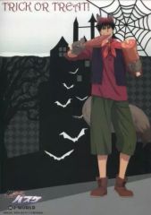 [중고] 포스터 (애니메이션) A4 클리어 포스터 화신 대가 [쿠로코의 농구 쿠로코의 할로윈 2Q in J-WORLD TOKYO] 귀신 호박 찾기 박쥐 상