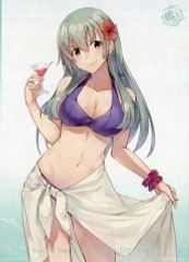 [중고] 포스터 칸무스 공식 그려진 포스터 스즈야 카즈지 [이치 반 쿠지 함대 이쿠 쿤 ~ 칸이 ~ - 나, 수영장에서는 말하고 싶다!!-] D 상