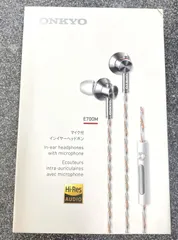 ★ONKYO カナル型イヤホン セミオープン/ハイレゾ音源対応/コントロールマイク付 ホワイト E700MWのサムネイル