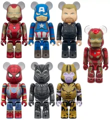 【中古】トレーディングフィギュア 全7種セット 「BE＠RBRICK-ベアブリック- CHASE MARVEL INFINITY SAGA」