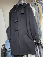 KAPTAIN SUNSHINE (キャプテンサンシャイン) カシミア ウール ブラック ダッフルコート 38サイズのサムネイル