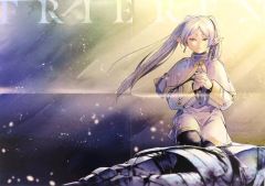 [중고] 포스터 [단품] A2 포스터 (4 접기) 프리렌 / 집합 [애니메이션 무크 장송의 프리렌 클리어 파일 북] 동봉품