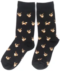 【中古】衣類 イーブイ(総柄/ブラック) 靴下 22.5-27.5cm 「ポケットモンスター×socks appeal」