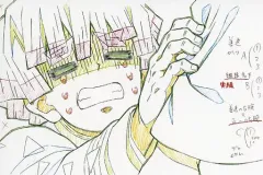 【中古】ポストカード 我妻善逸(ビビリ) 展示原画ポストカード 「鬼滅の刃 キャラクター絵巻カフェ in ufotable Cafe 第四期」