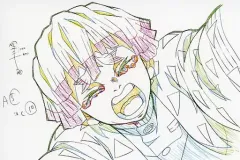 【中古】ポストカード 我妻善逸(涙) 展示原画ポストカード 「鬼滅の刃 キャラクター絵巻カフェ in ufotable Cafe 第四期」
