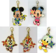 【中古】雑貨 全5種セット チャーム 「ディズニー夏祭り2018」 東京ディズニーランド限定 ジャングルカーニバル ゲーム景品