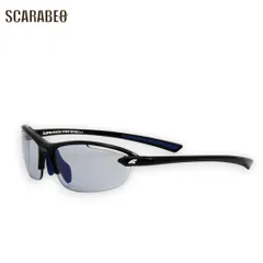 L-BALANCE ジュニアサングラス 子供用サングラス UVカット99% スポーツサングラス BK-BL/SMK キッズ ジュニア 軽量 野球 サッカー ランニング 自転車 lbr-346-1bkbl -のサムネイル
