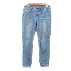 ベイフロー BAYFLOW デニムパンツ ジーンズ スキニー ウォッシュ加工 23 XS 紺 ネイビー /MNのサムネイル