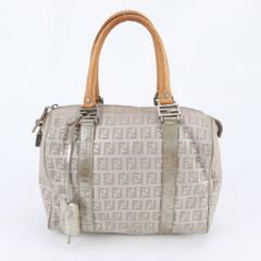 美品】フェンディ エトニコ トートバッグ FF レザー アイボリー 肩掛け