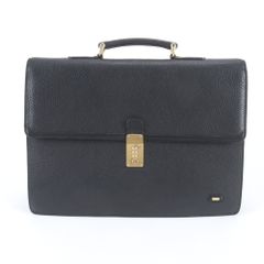 美品 パジェロアンジェロ レザー ビジネスバッグ グリーン ダイヤル 