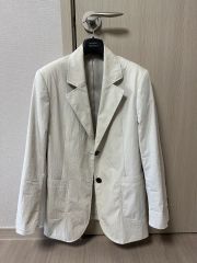美品エストネーションリネン麻100%ダブルブレストジャケット - メルカリ