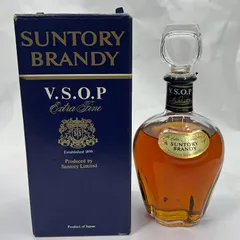 【未成年の飲酒は法律で禁じられています】サントリ－ ブランデー ＶＳＯＰ ４３度 ７２０ml（オールドボトル）箱付き液ヘリのサムネイル