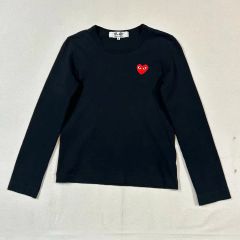 PLAY COMME des GARCONS 長袖 Tシャツ ブラック S - メルカリ