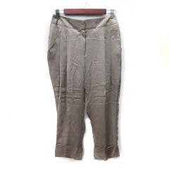 エスカーダ ESCADA スラックスパンツ 絹 シルク 34 XS モカ /YIのサムネイル