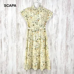 美品 SCAPA スキャパ リバティプリント フローラル シャツ ワンピースのサムネイル