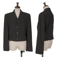 トリココムデギャルソンtricot COMME des GARCONS ウール4Bショートジャケット 黒Mのサムネイル