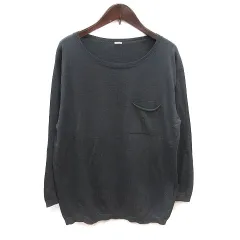 マーガレットハウエル MARGARET HOWELL ニット カットソー 長袖 F チャコールグレー /MSのサムネイル